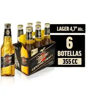 Six Pack Miller Botellin 330ml