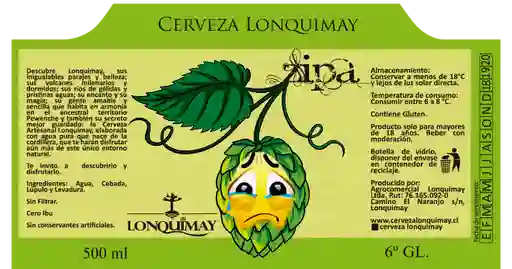 Lonquimay Zipa 500cc Botella