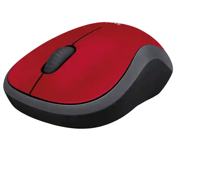 Mouse Logitech Inalambrico M185 Rojo