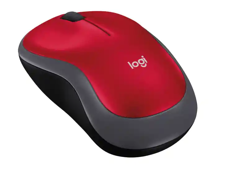 Mouse Logitech Inalambrico M185 Rojo
