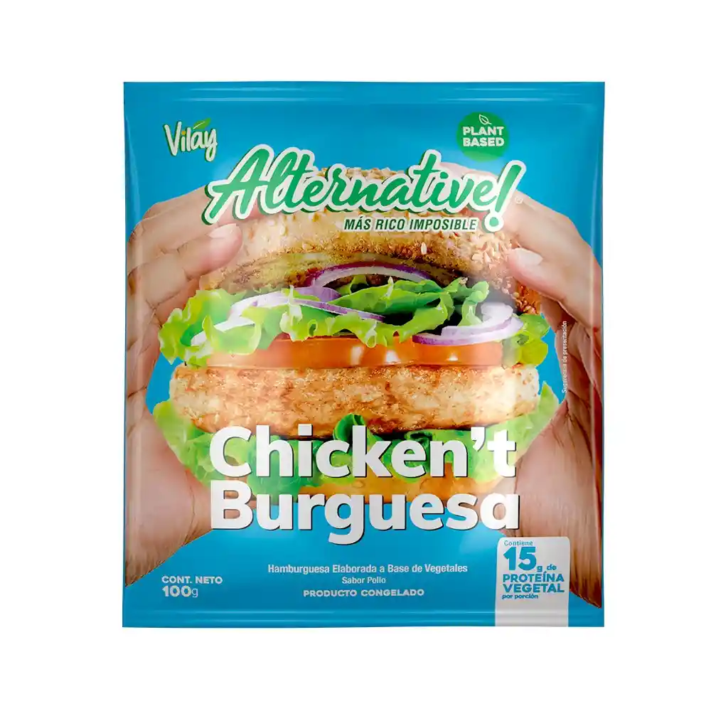 Hamburguesa Chicken Alternative 100g, Vilay