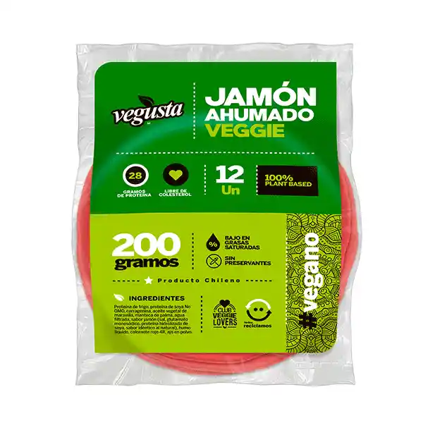 Jamón Ahumado 200g (12 Láminas), Vegusta