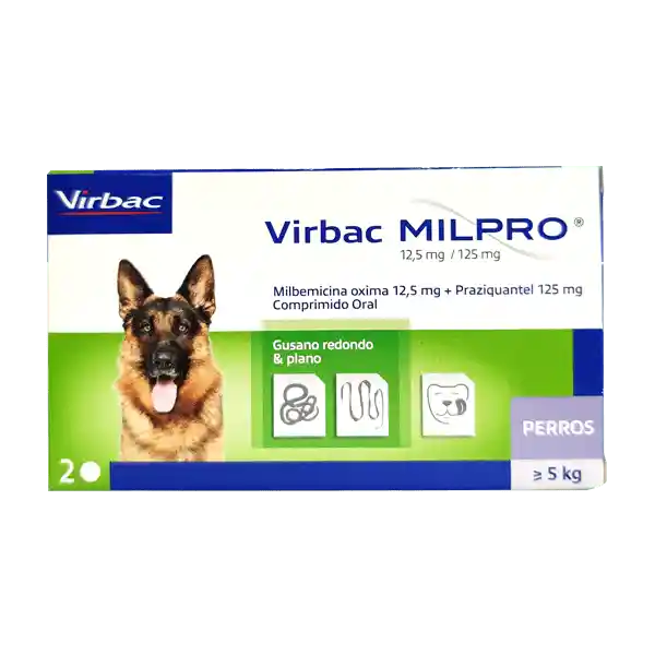 Milpro Antiparasitario Interno Saborizado Para Perros +5 Kg