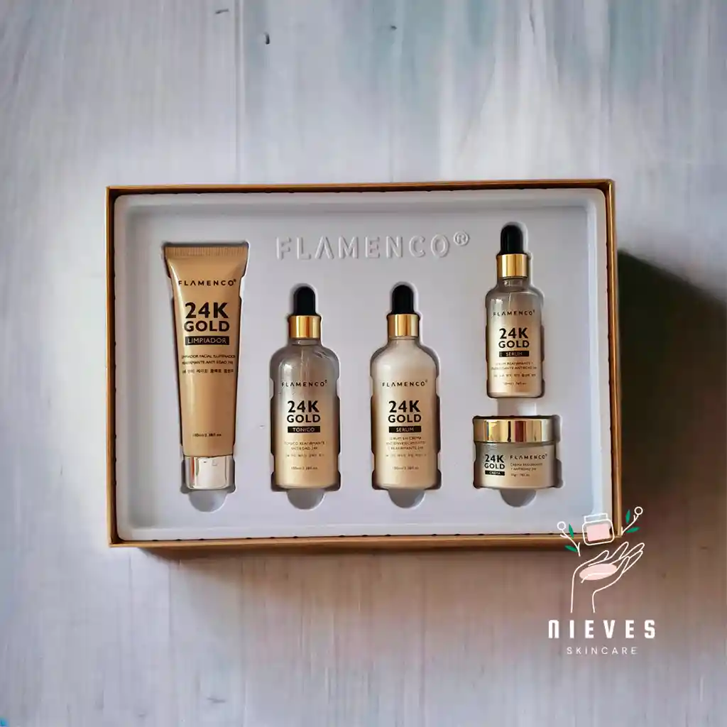 Kit Skincare Línea 24k Gold Flamenco®