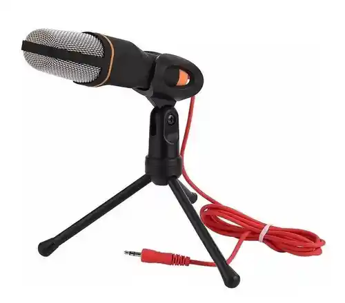 Micrófono Andowl Qy-k222 Condensador Omnidireccional Negro/gris