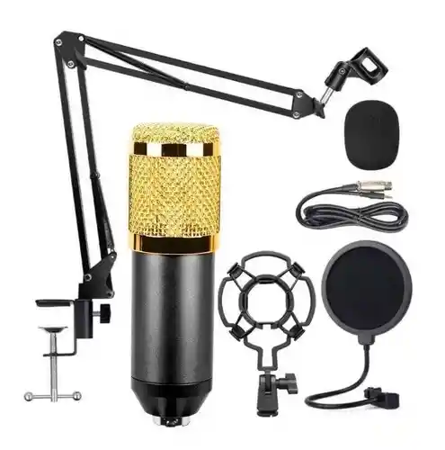 Kit Microfono Bm 800 Microfono Estudio Condensador Profesion