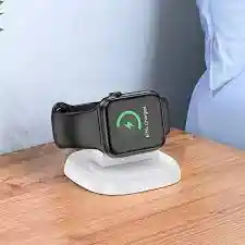 Cargador Inalambrico Para Apple Watch/ Modelo Soporte De Color Blanco