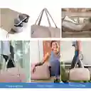 Bagsmart - Bolso De Mano Para Viajes Con Bolsa Para Zapatos - Rosado