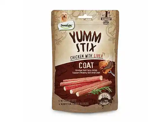 Snacks Yumm Stix Coat (piel Y Pelaje) Para Perros