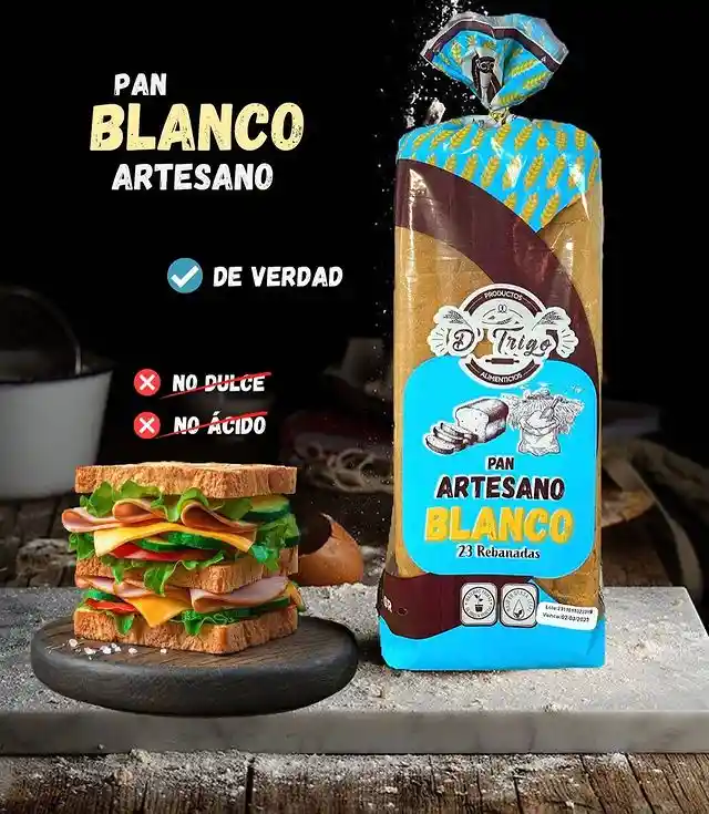 Pan Artesano Blanco Dtrigo