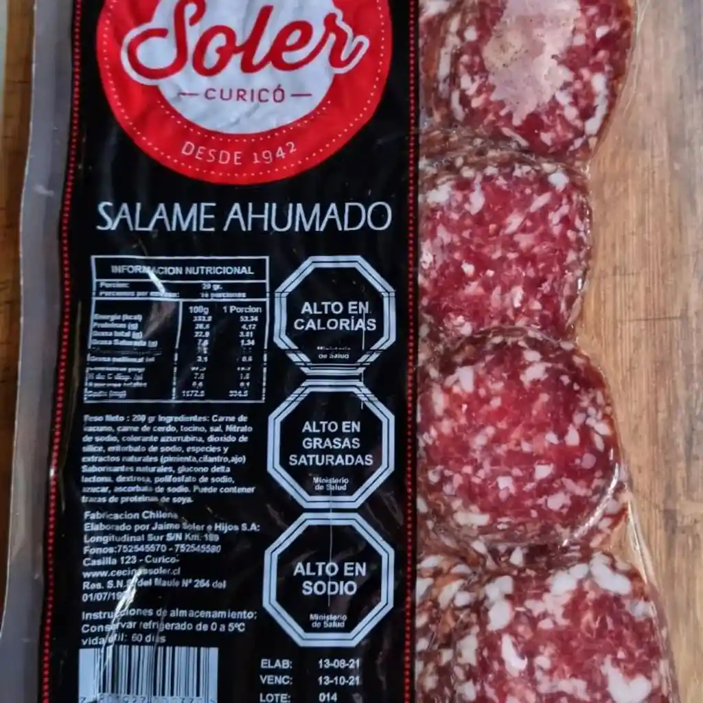 Salame Laminado 200g