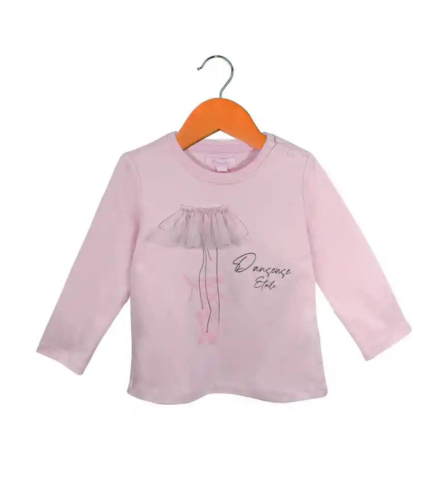 Polera Manga Larga Niña Tutu 18-24 Meses