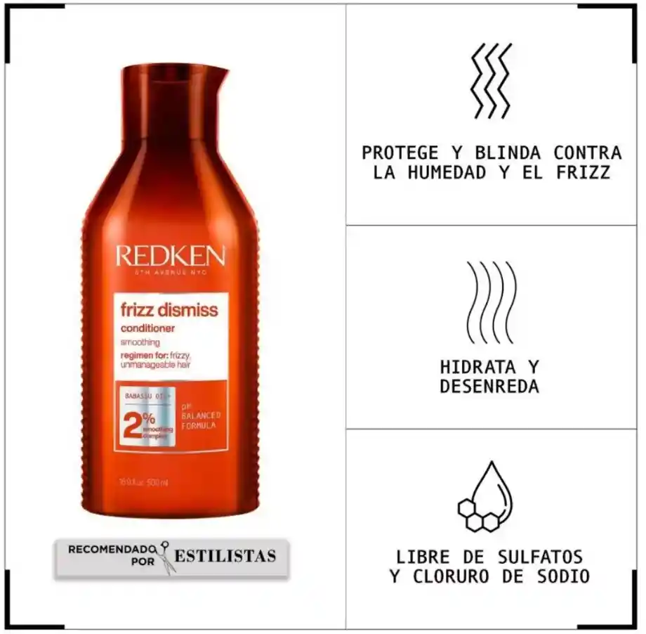 Acondicionador Redken Frizz Dismiss Anti Frizz 500ml