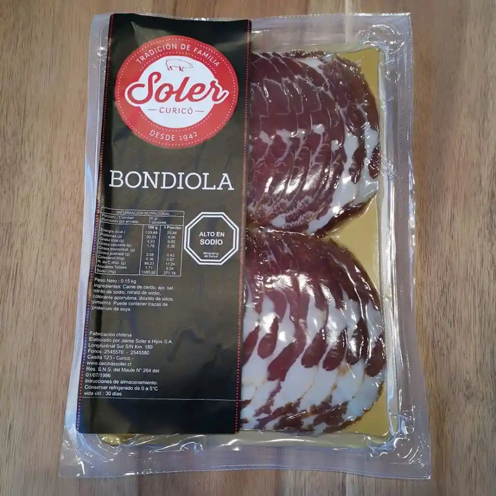 Bondiola 150g