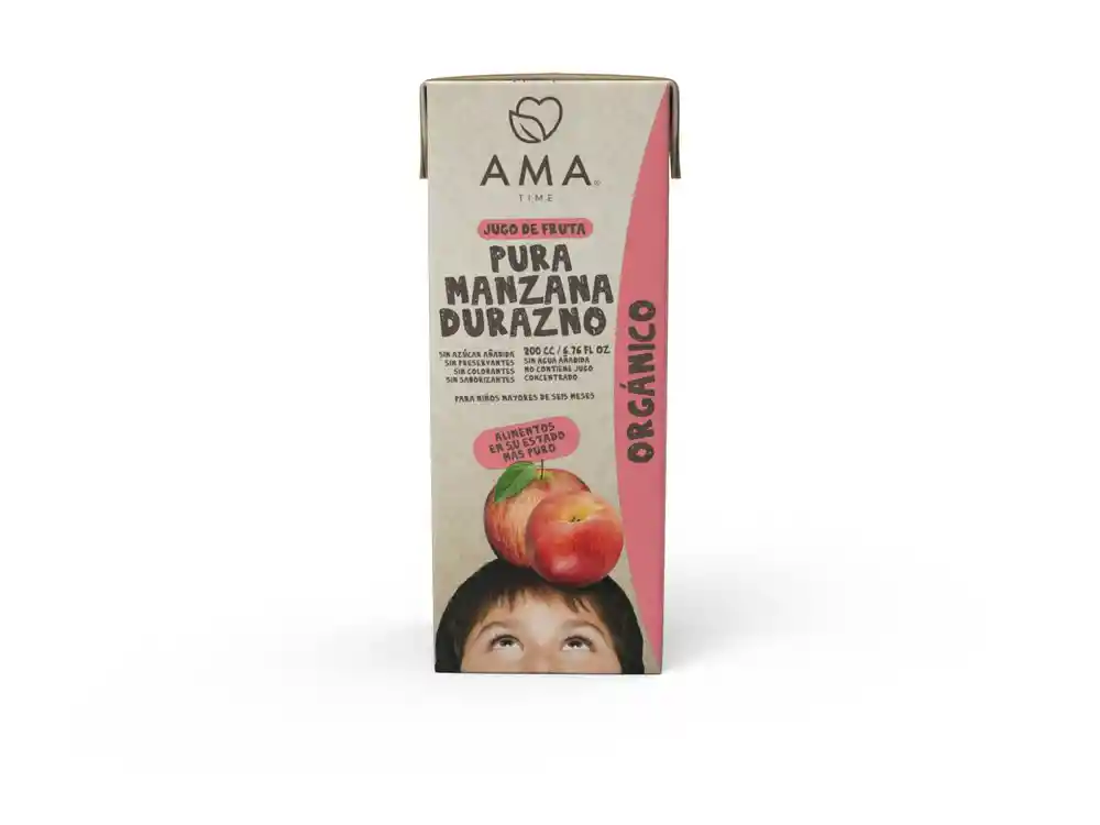 Ama - Jugo De Manzana Y Durazno Orgánico