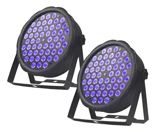 Set X2 Luces Para Fiesta Ultravioleta Disco Luces Discoteque