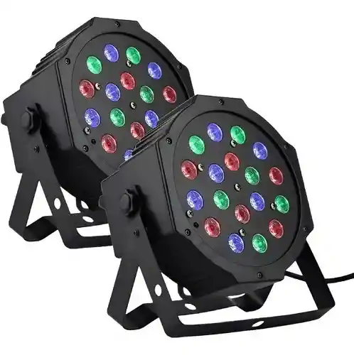Pack X2 Proyector Luz Fiesta Foco Fiesta Led Luces Disco Rgb