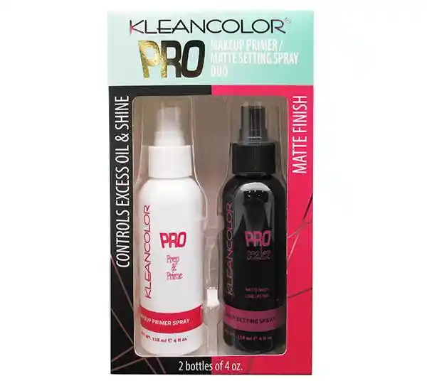 Kleancolor · Duo Perfecto - Kit Primer + Fijador De Maquillaje Pro
