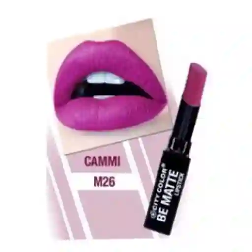 City Color · Labial - Be Matte Lipstick Cammi M26 Con Vitamina E
