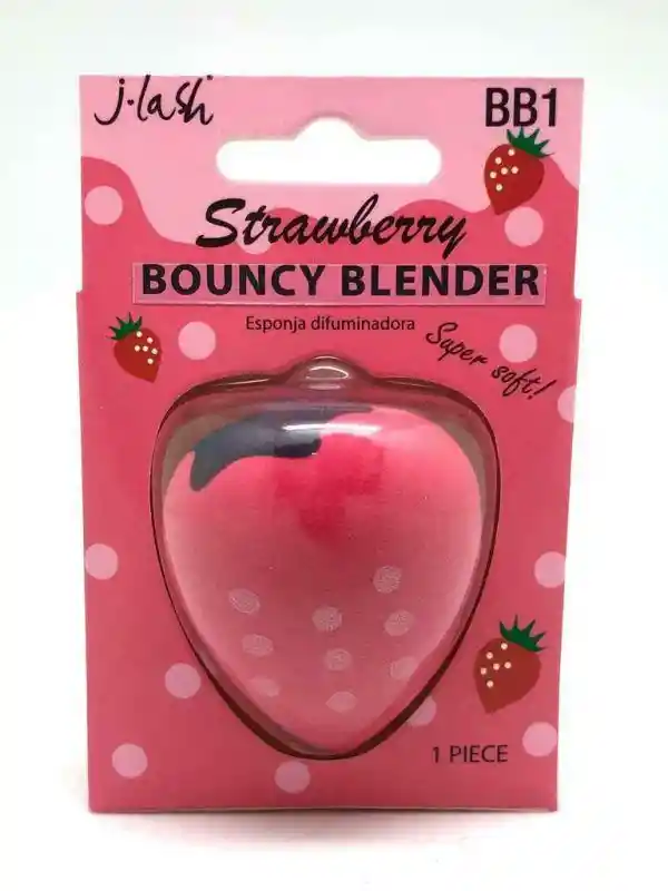 J-lash · Esponja De Maquillaje Bouncy Blender Strawberry