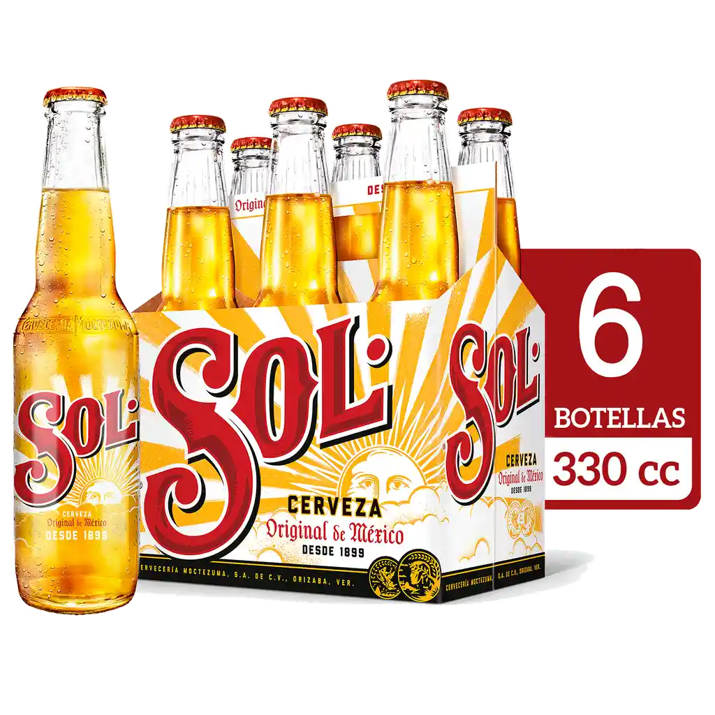 Sol Six Pack Botellin 330ml