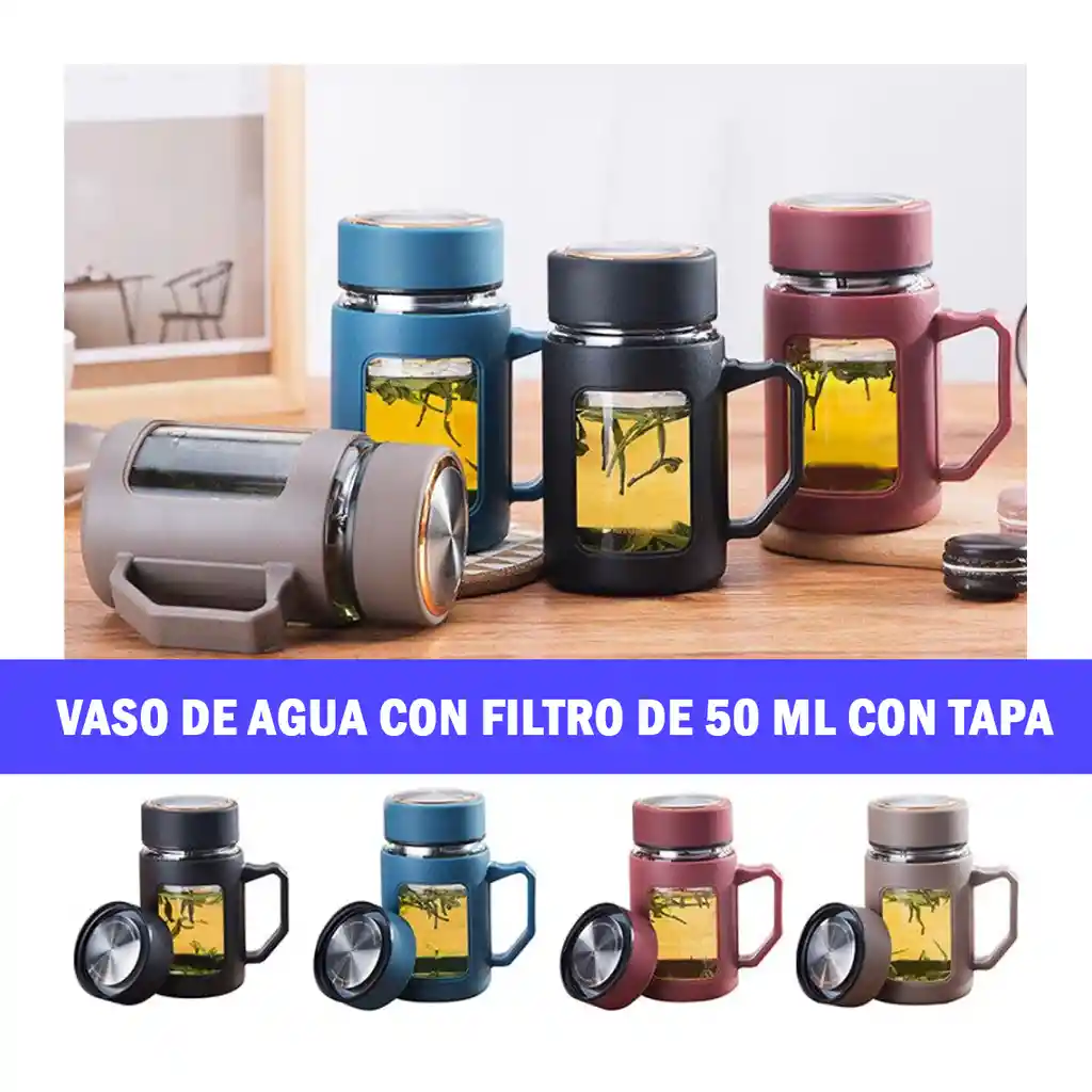 Tazón De Té De Vidrio De 500 Ml Negro