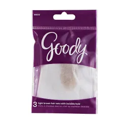 Malla De Pelo Cafe Claro Invisible Goody