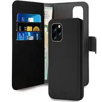 Funda Libro Para Iphone 12 Pro Max/ Cuero Resistente Color Negro