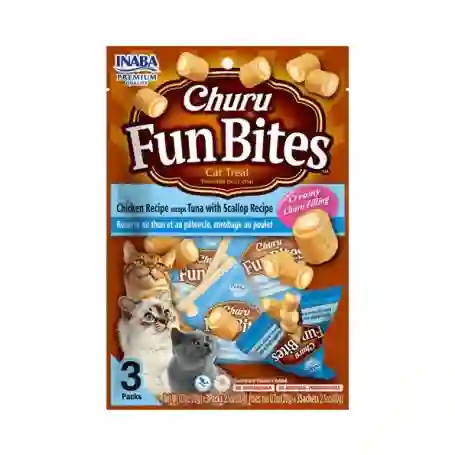 Churu Fun Bites - Atun Con Ostión En Wraps De Pollo