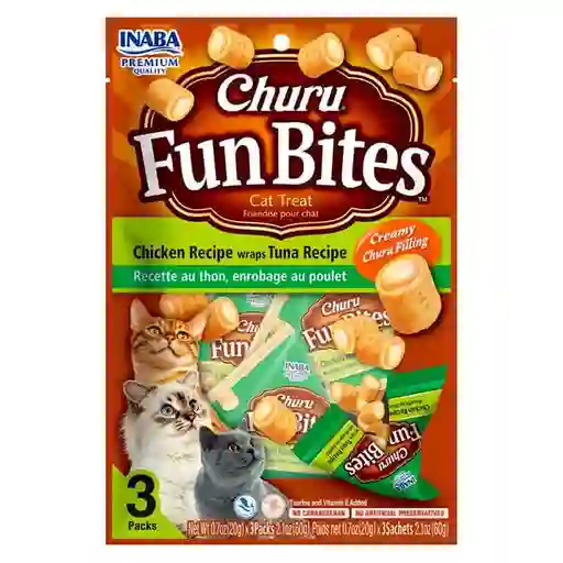 Churu Fun Bites - Atun En Wraps De Pollo