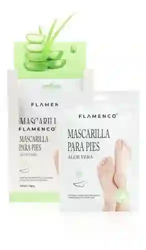 Flamenco · Mascarilla Para Pies Exfoliante E Hidratante De Aloe Vera- Pies Hermosos E Hidratados