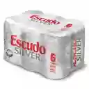 Escudo Silver Six Pack Lata 473cc