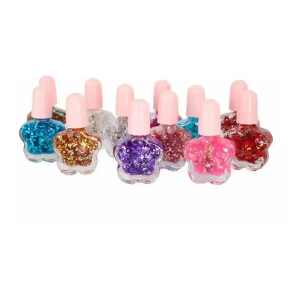 Set De 12 Esmaltes De Uñas Para Niñas (incluye Empaque)