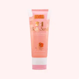 Ushas · Dos En Uno - Exfoliante Corporal + Gel Hidratante Con Extracto De Rosas Y Colágeno