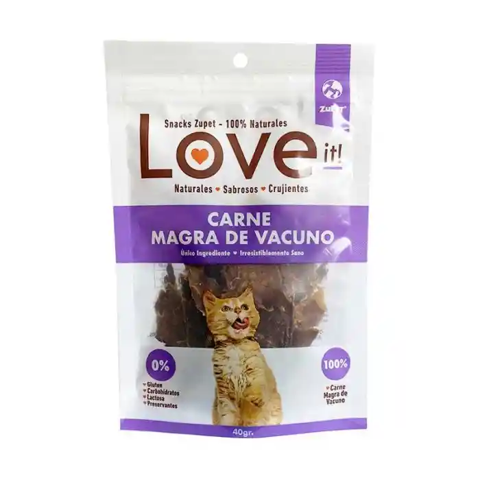 Love It Snacks Para Gatos Carne Magra De Vacuno