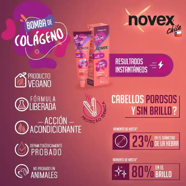 Recarga De Infusion De Colageno Novex 80g