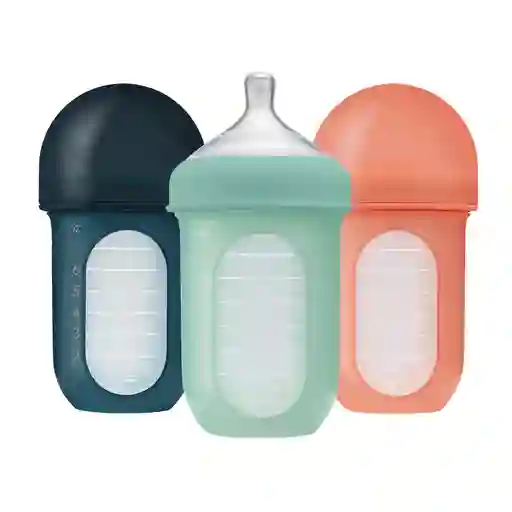 Boon Mamadera Bolsa Silicona Nursh 240 Ml Teal