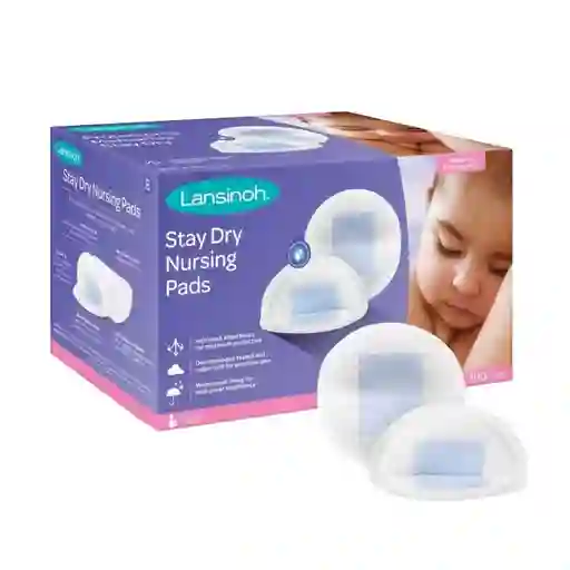 Absorbentes De Leche Stay Dry Lansinoh 100 Uns