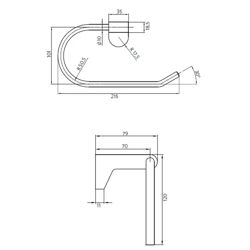 Gancho Percha Colgador Toallero Modelo Dessin