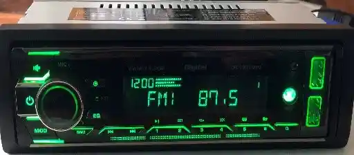 Radio Panel Fijo Usb/aux/bluetooth/radio Multicolor