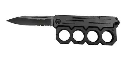 Cuchillo Con Manopla Tactico Defensa Caza + Outdoor Ekol