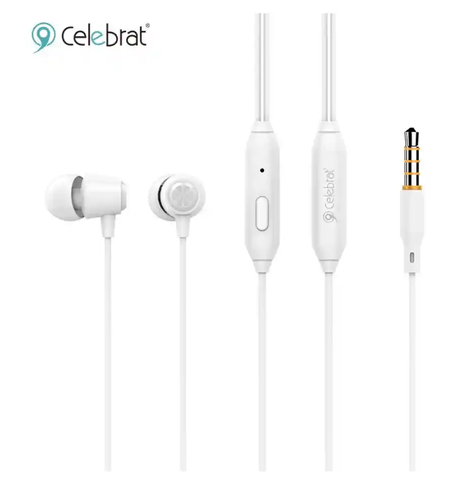 Audífonos G4 In Ear Celebrat Blanco