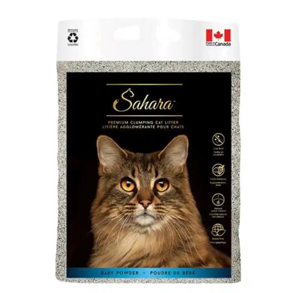 Sahara, Arena Para Gatos, Perfume Talco De Bebé (10 Kg)