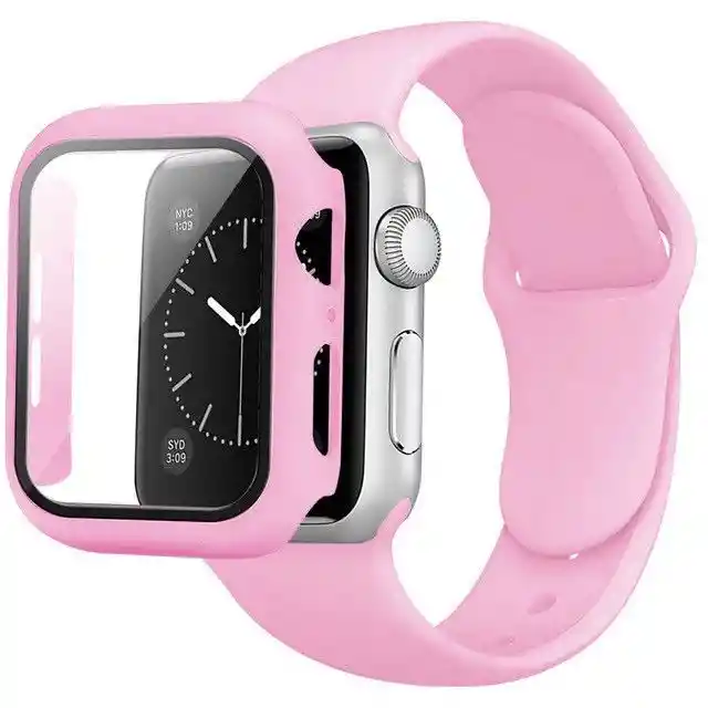 Apple Watch Correa Mas Carcasa Color Rosado 42 Mm