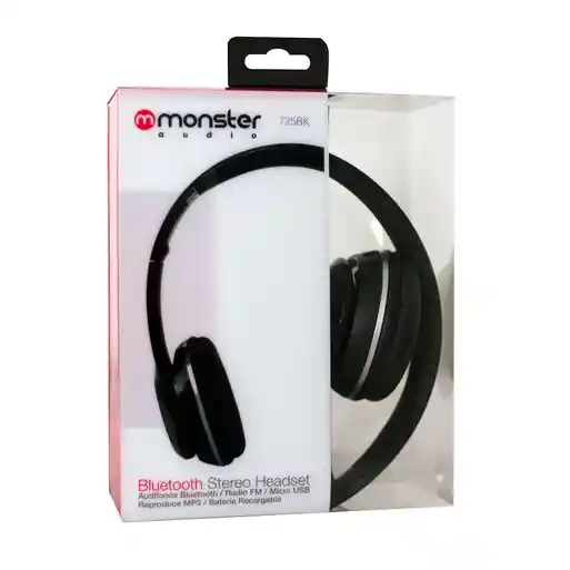 Audifono Monster Bluetooth 725 Radio Micro Usb Mp3