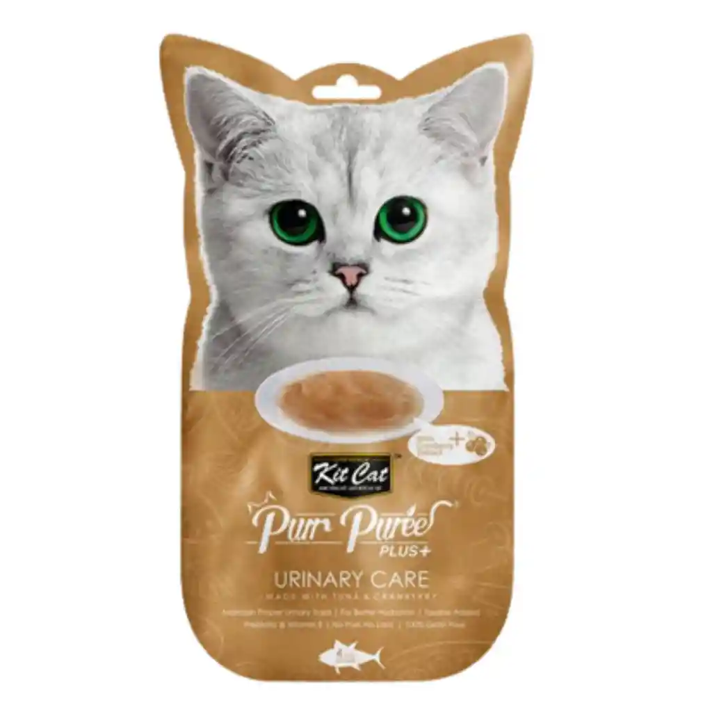 Kit Cat, Snack Cremoso Para Gatos, Con Cranberry, Sabor Atún