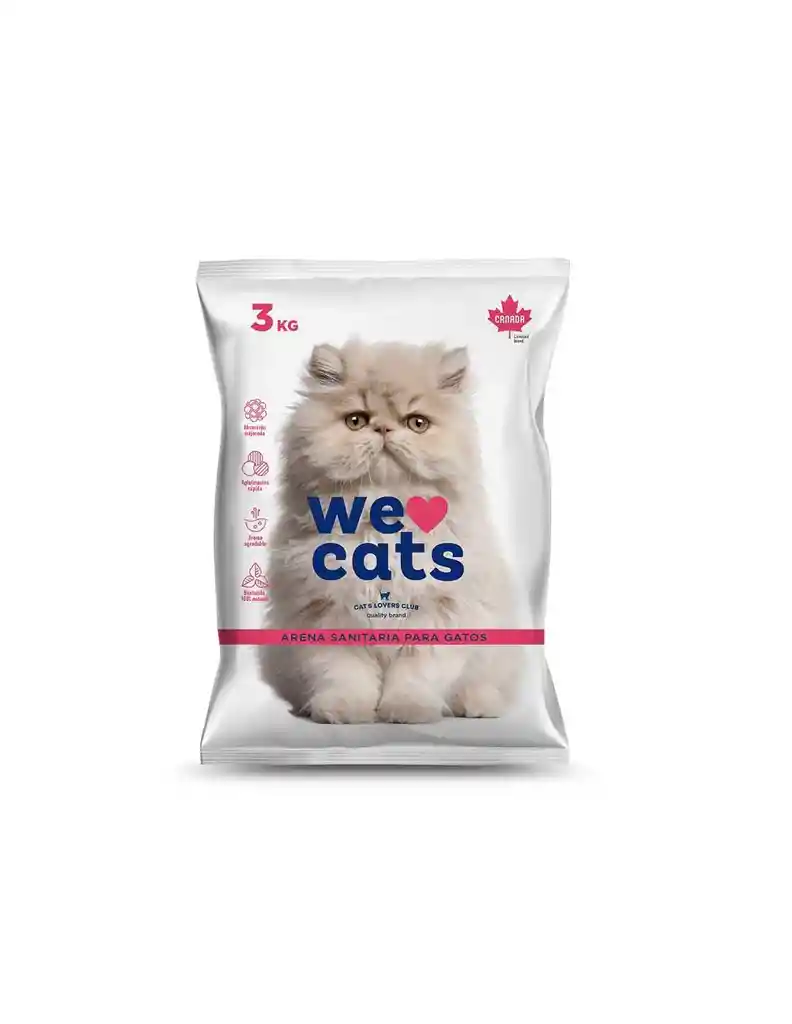 We Love Cats Arena Sanitaria Para Gatos 3 Kg