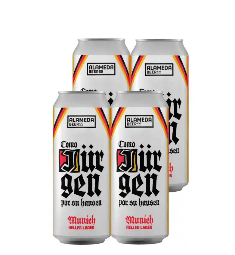 4x Cerveza Alameda Como Jürgen Por Su Hausen 473cc