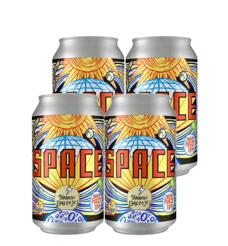 4x Cerveza Tamango Space 355cc