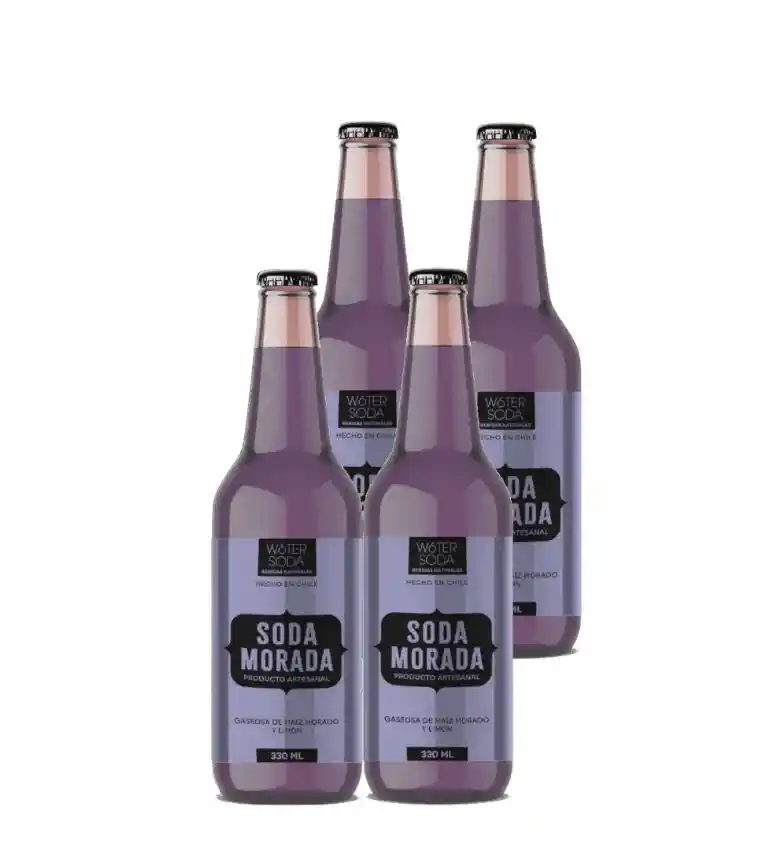 4x Soda Morada Woter Soda 300cc